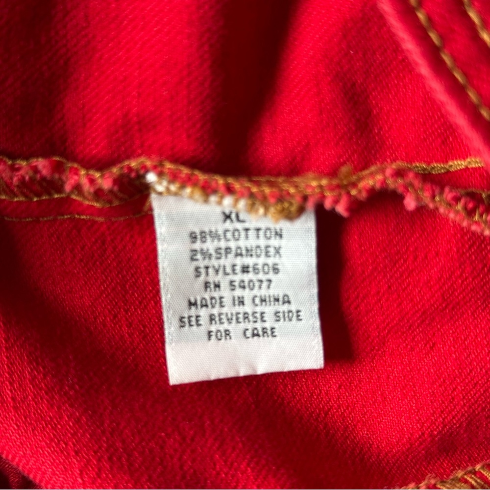 Cabi Red Denim Jacket - image 4